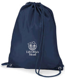 Lift Offa's Mead NAVY GYMSAC with printed logo