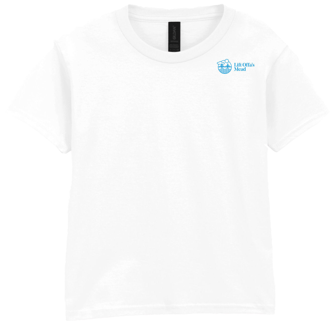 Lift Offa's Mead WHITE T SHIRT with printed logo