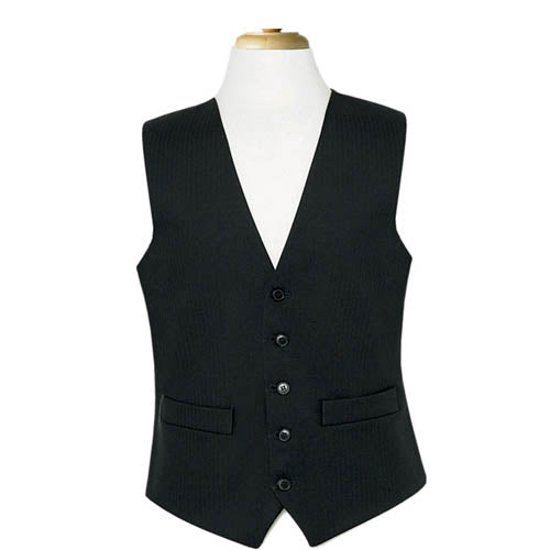 Black Herringbone Waistcoat