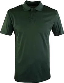 Polo shirt Dark Green with Epaulettes