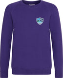 Purple Sweatshirt inc. full colour printed logo