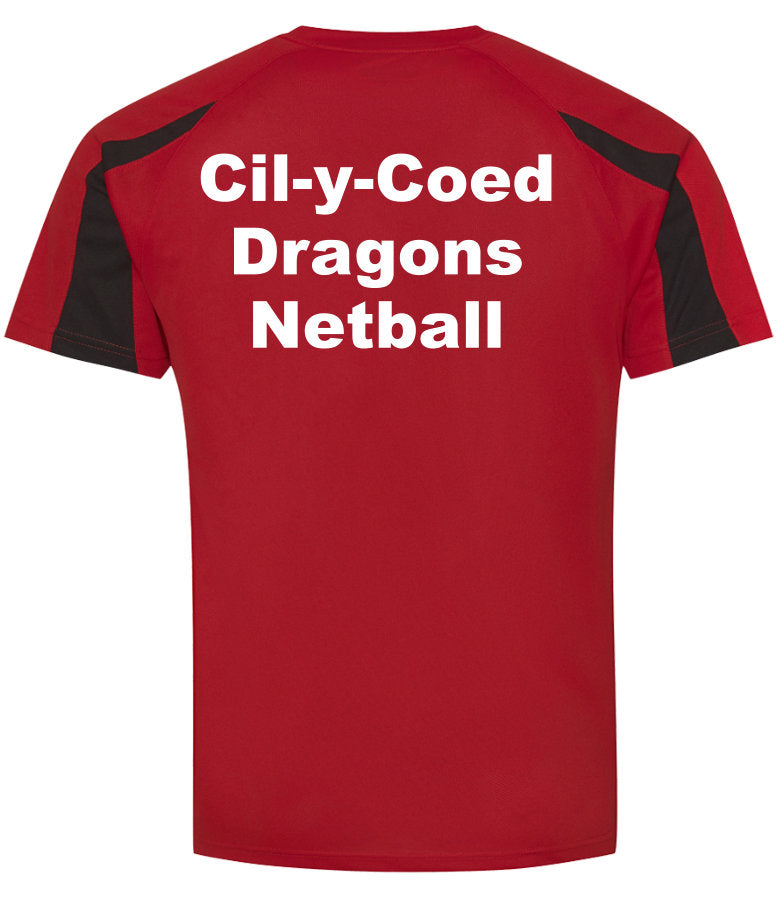 Cil y Coed Dragons Netball Kids T shirt