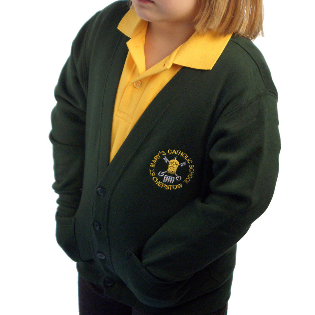 St Mary's RC School Cardigan with Logo EMBROIDERED
