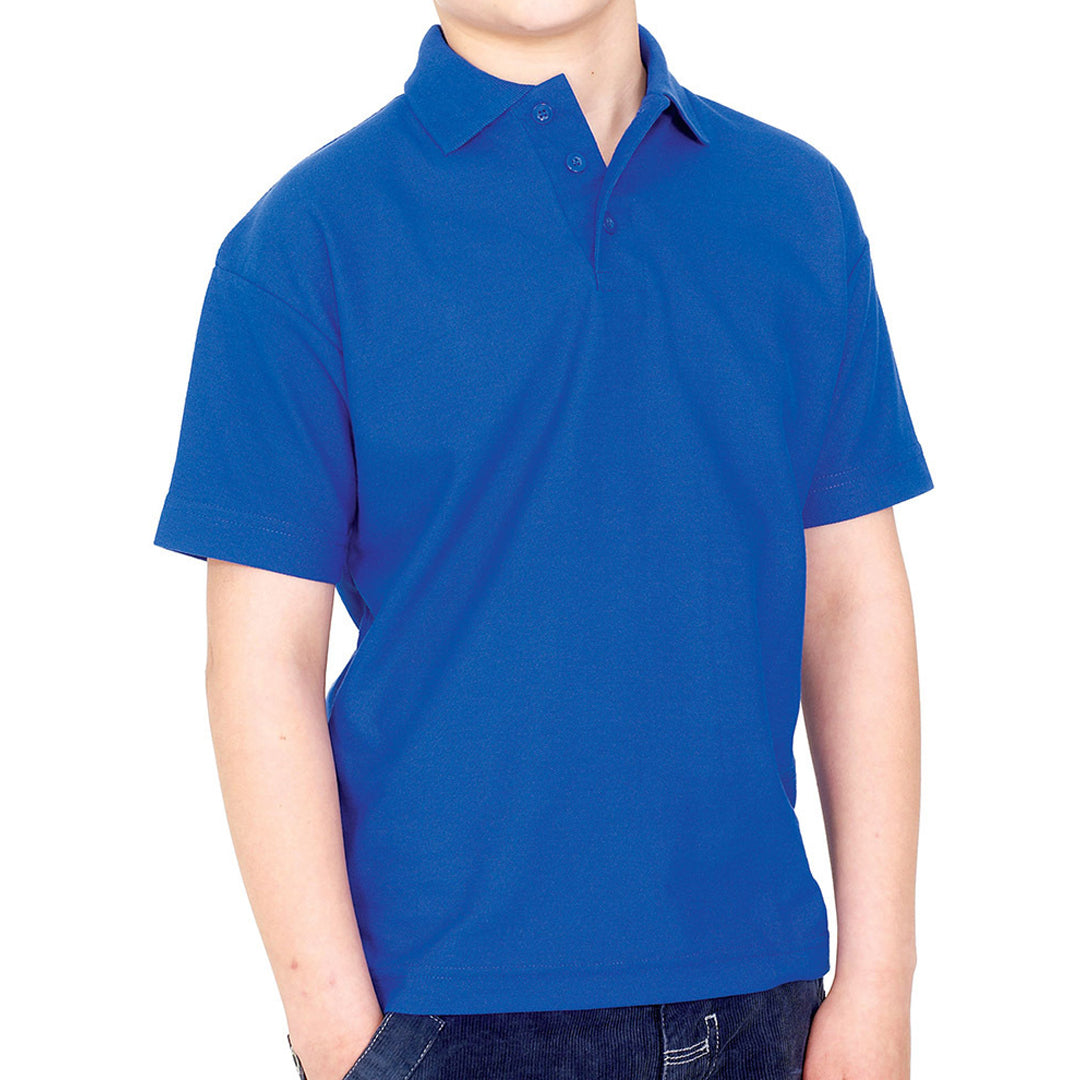 Polo Shirt in Royal Blue with School Badge