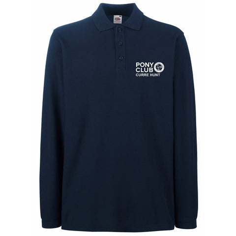 The Pony Club Long Sleeve Polo in Navy - Adult