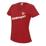 RUNNewport - Ladie's V-Neck Cool T