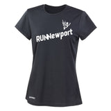 RUNNewport - Ladie's quick-dry short sleeve running t-shirt