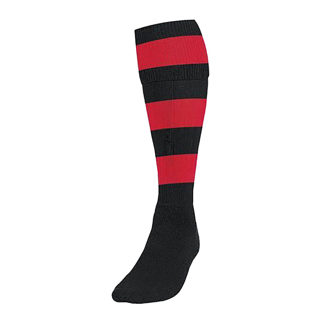 Chepstow RFC Black-Red Hoop Socks