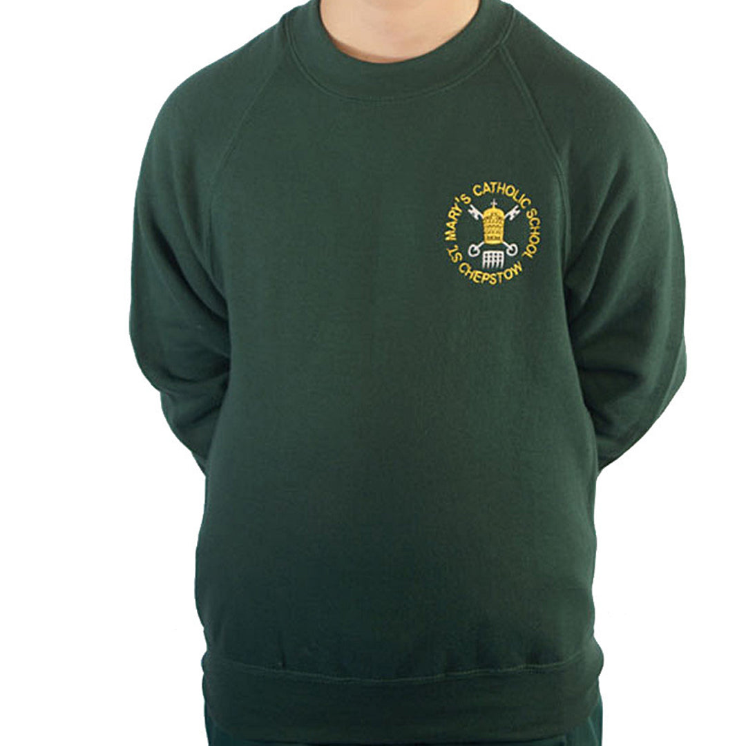 St Mary's RC School PE Sweat Top with Logo PRINTED