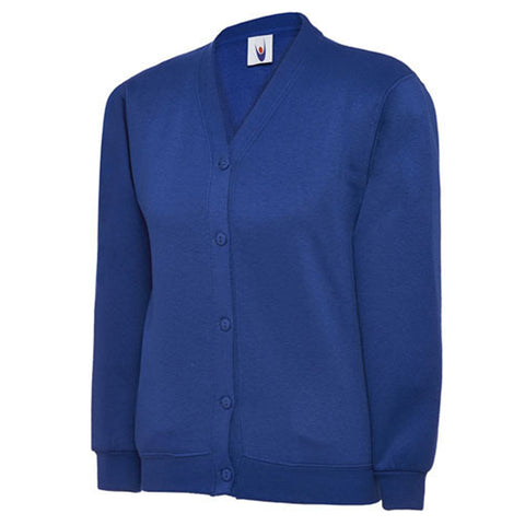 Cardigan in Royal Blue with School Badge