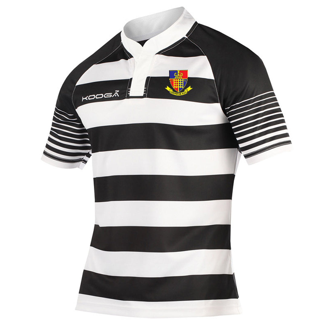 Hooped Match Shirt in Black/White